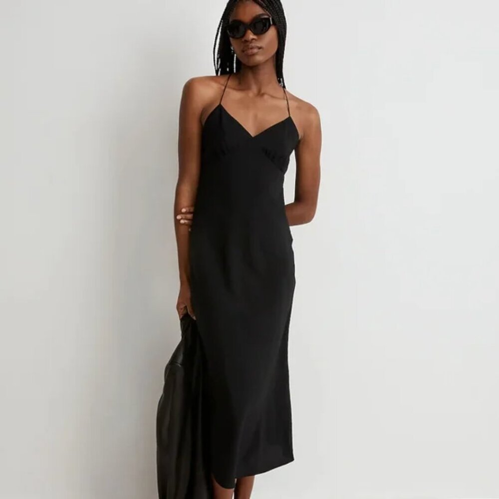 NWT Madewell Layton slip dress in black 2
